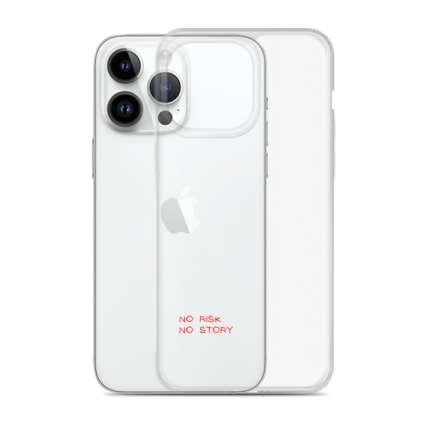 clear case for iphone: no risk no story