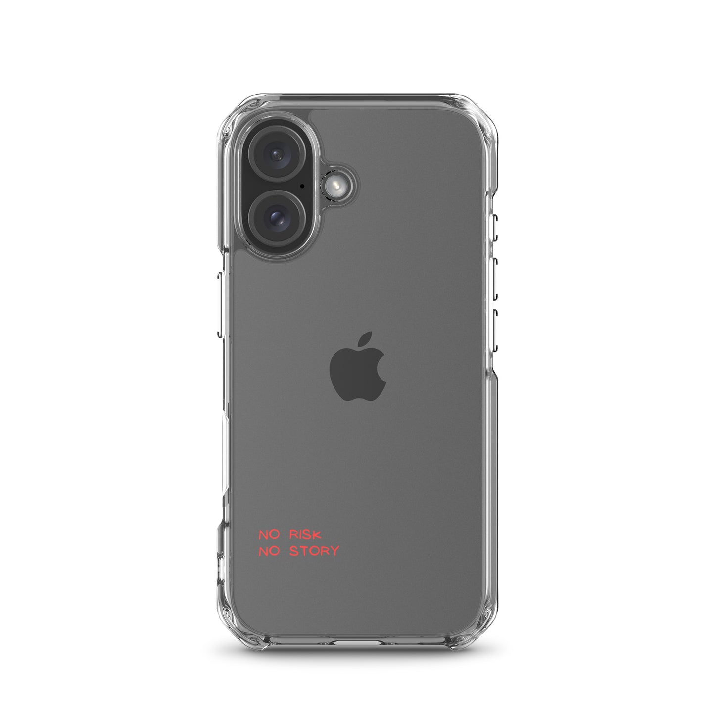 clear case for iphone: no risk no story