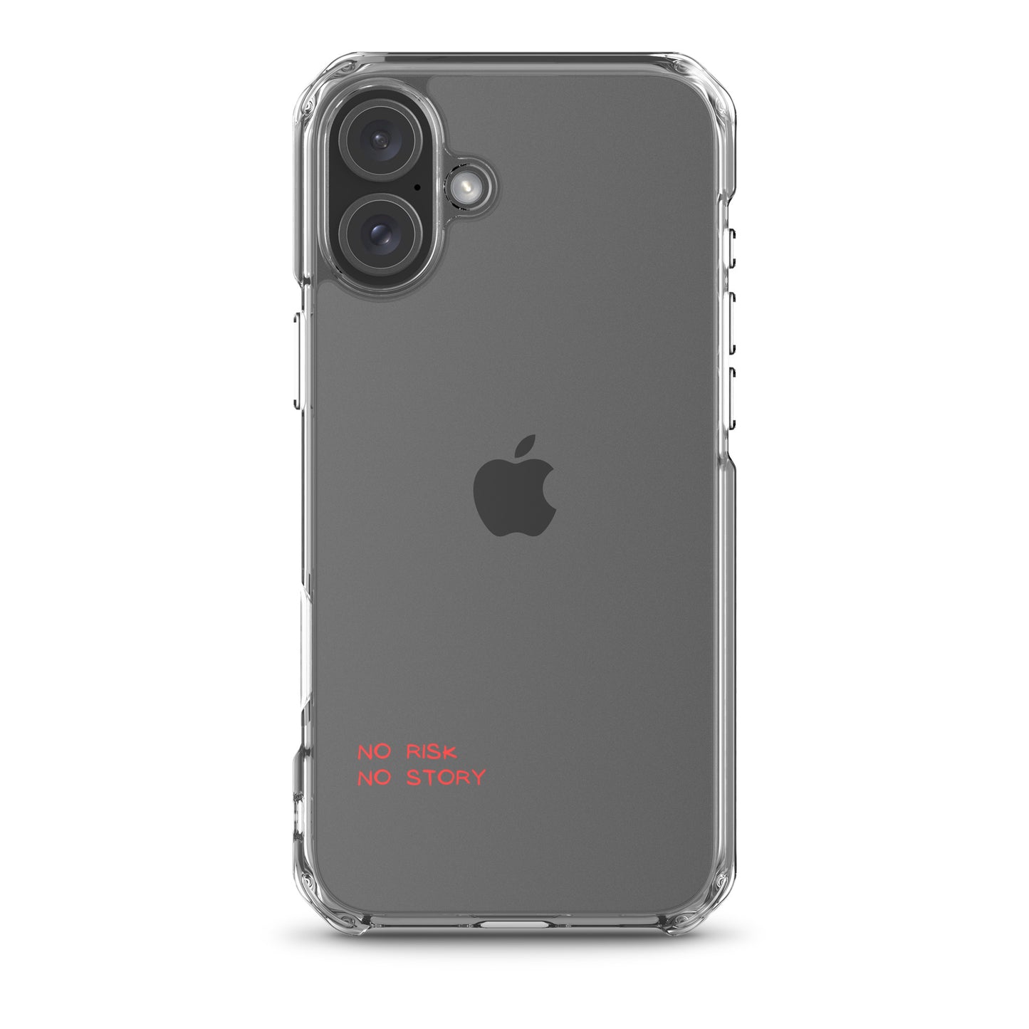 clear case for iphone: no risk no story