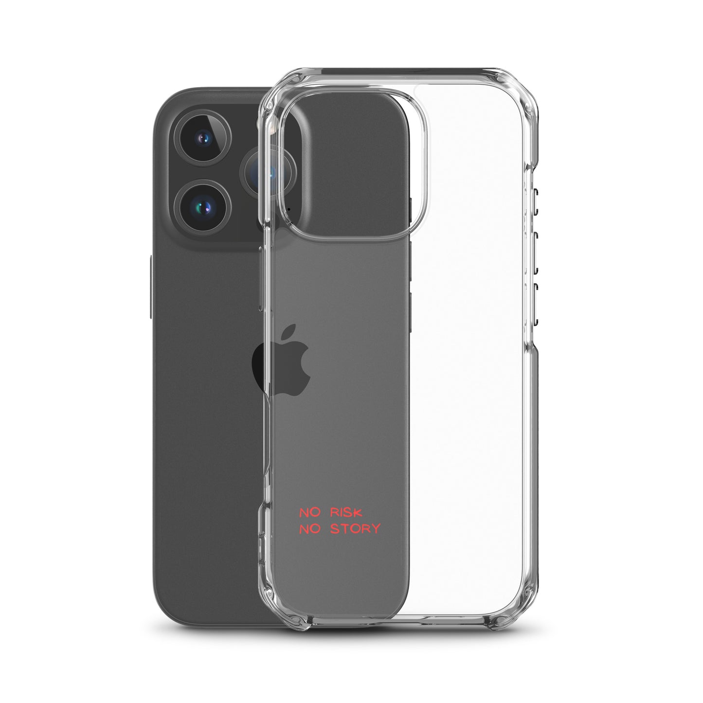 clear case for iphone: no risk no story