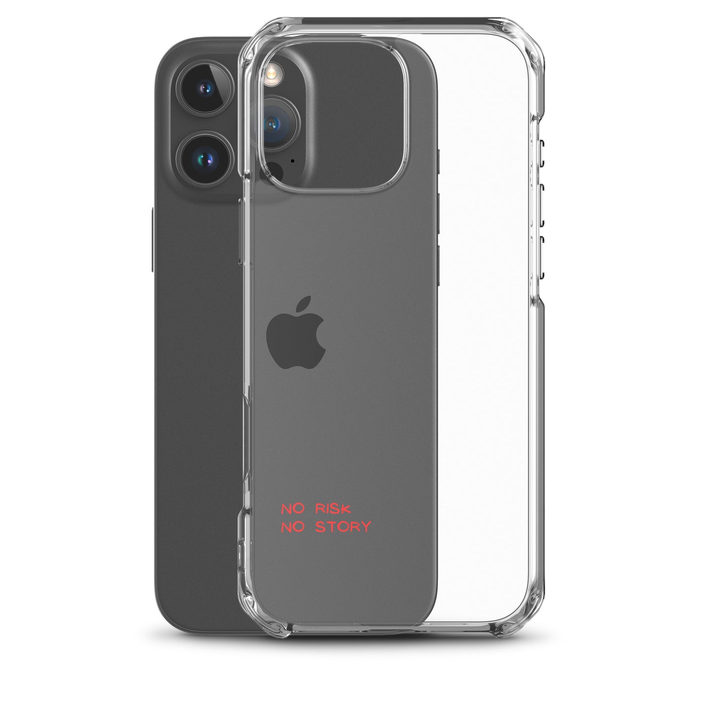 clear case for iphone: no risk no story