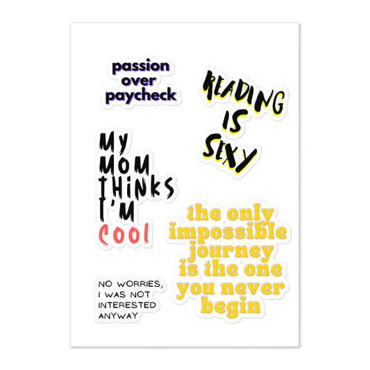 Sticker Sheet: Your Favourite Phrases Pack