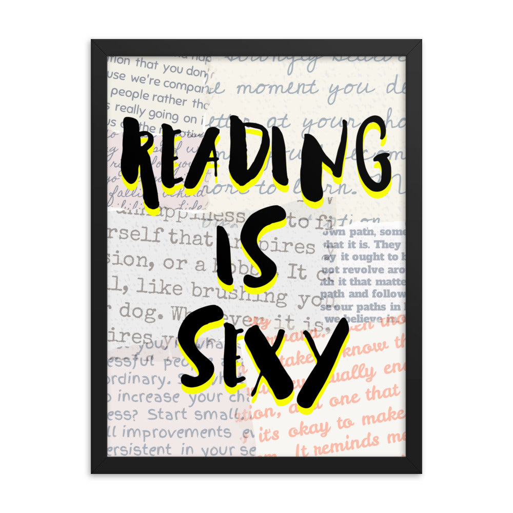 Photo poster with frame: Reading is Sexy