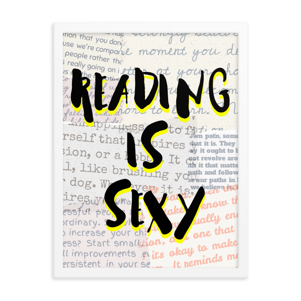 Photo poster with frame: Reading is Sexy